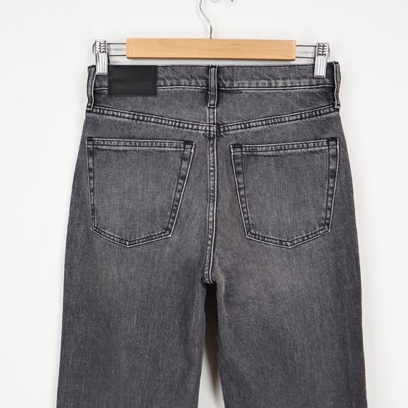 Everlane The Original Cheeky Straight Jean Washed Charcoal Size 26 NWOT - Picture 7 of 8